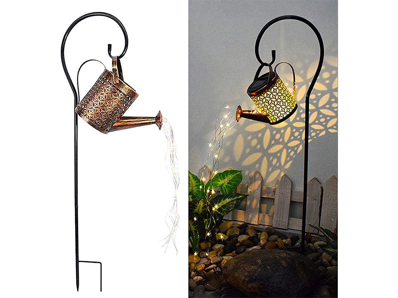 Solar Lights watering can Kettle Art Light