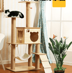 Cat Tree House Condo Furniture Cat Climbing Frame Cat Claw Board