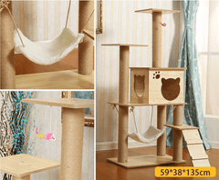 Cat Tree House Condo Furniture Cat Climbing Frame Cat Claw Board