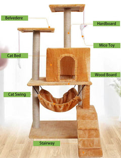 Cat Tree Climbing Scratching Column