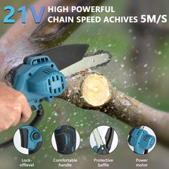 Makita Compatible Mini Cordless Chainsaw 6 Inch