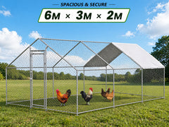 Chicken Coop Run 6M x 3M x 2M