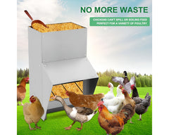 Galvanized Metal Poultry Chicken Feeder Outdoor Hanging Feeder