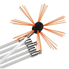 Chimney cleaning brush kit