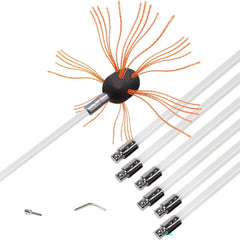 Chimney cleaning brush kit
