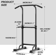 Power Tower Pull-Up & Chin-Up Station – Adjustable Workout Equipment