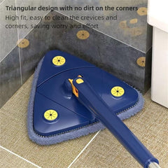 Triangle Cleaning Mop 1.3m Extendable Rotatable