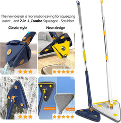 Triangle Cleaning Mop 1.3m Extendable Rotatable