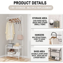 Cloth Rack Garment Rack Garment Clothes Holder Hanger Floor Stand Organizer