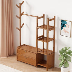 Cloth Rack Coat Rack Bamboo Wardrobe