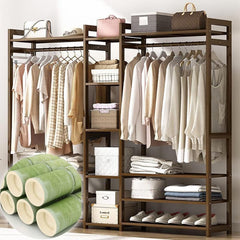 Bamboo Wardrobe Clothes Rack