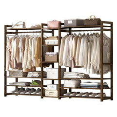 Bamboo Wardrobe Clothes Rack