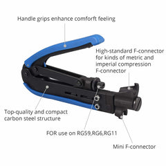 Crimper Tool for Coaxial Cable