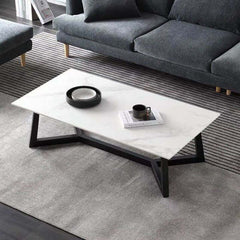 Coffee Table Marble Texture Modern Stone