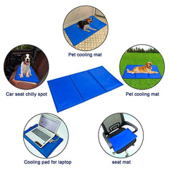 Pets Gel Cooling Mat Pet Dog Cooling Pad Extra Large