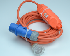 Caravan Lead Camping Lead 16A to 10A RCD Lead Cable 10M