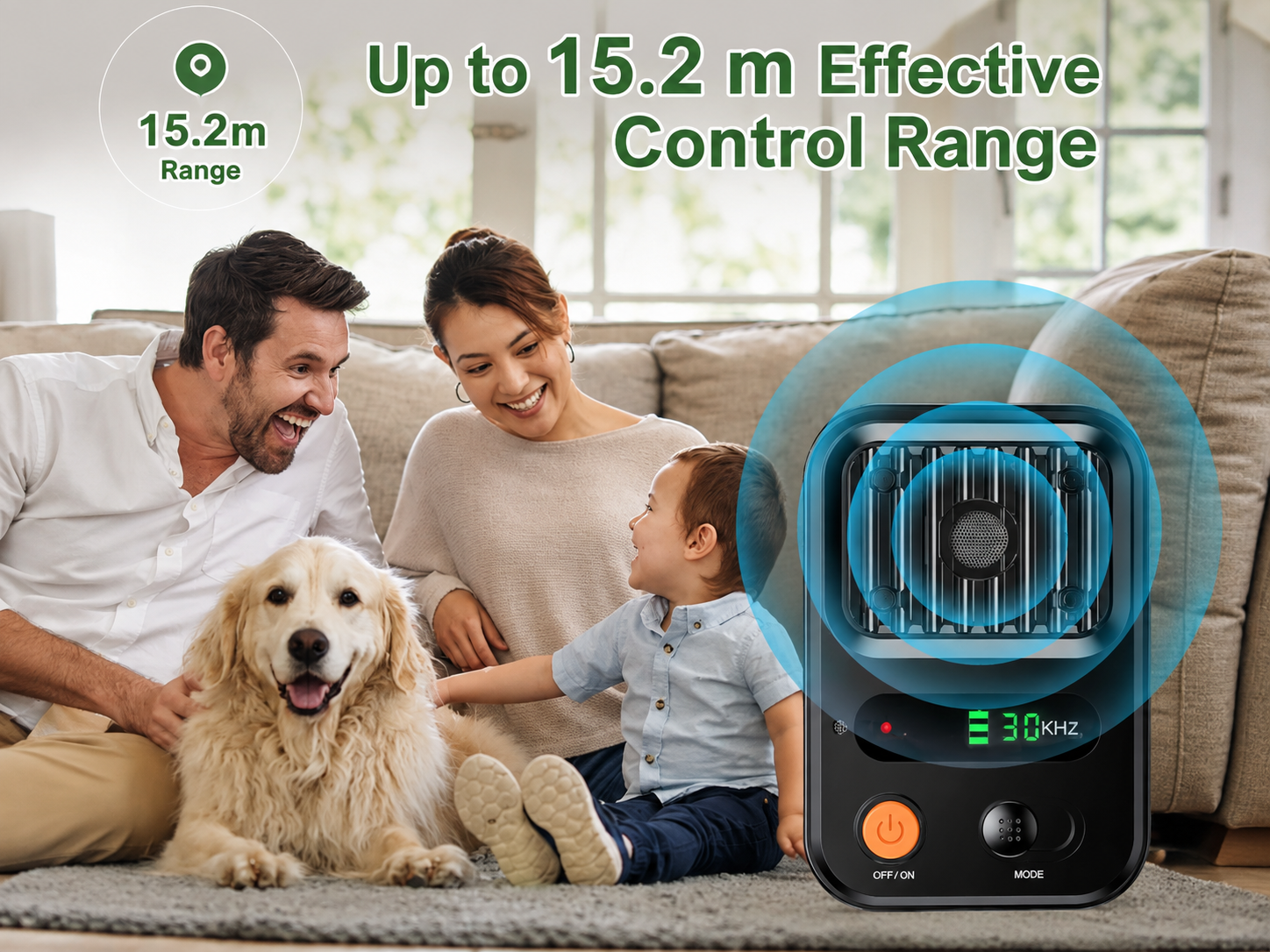 Ultrasonic Anti Barking Device Rechargeable