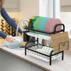 Dish Rack Dish Drying Rack 2 Tier