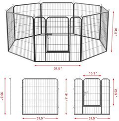 Dog Play Pen 8 Pannel 80*80Cm