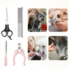 Dog Clippers with Comb Guides Scissors Nail Kits