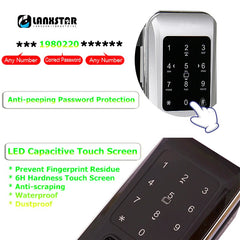 Glass Door Lock – Keyless Electric Fingerprint Intelligent Lock