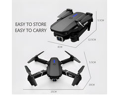 Drone with Camera - 4K HD Foldable Mini Quadcopter WiFi FPV RC Helicopter Black