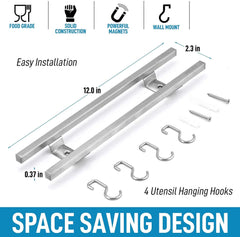 Dual Magnetic Knife Holder Rack