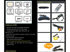 Dvd Player 9.8 Inch