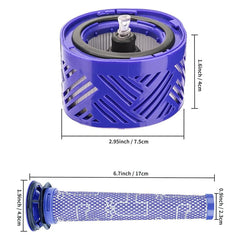Pre and Post Filters Replacement Set for Dyson V6 Cordless Vacuum