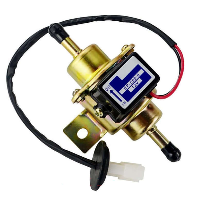 Electric fuel pump front view