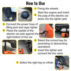 Electric Hydraulic Car Jack 5 Ton