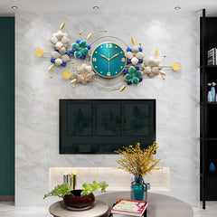 Wall Clocks for Living Room Creative Flower Modern, Elegan
