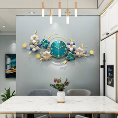 Wall Clocks for Living Room Creative Flower Modern, Elegan