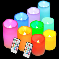 Flameless Candles Battery Operated With Remote