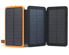 Solar charger with three panels