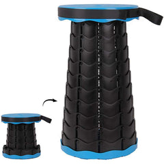 Outdoor folding telescopic stool