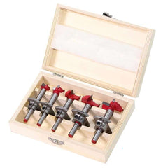 Set of five Forstner drill bits