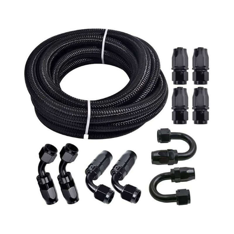 6AN braided fuel hose kit