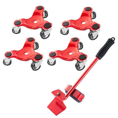 red furniture lifter with crowbar