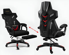 Gaming Chair with Headrest and Lumbar Support