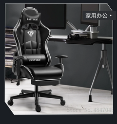 Gaming Chair with Headrest Footrest and Lumbar Support