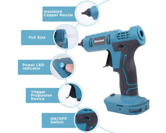 Cordless Hot Glue Gun Compatible with Makita 18V Battery