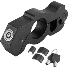 black motorcycle grip lock