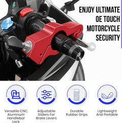 Motorcycle Grip Lock Motor Bike grip Lock