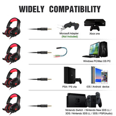 Gaming Headphones Headset for PC, Laptop, Mac, iPad