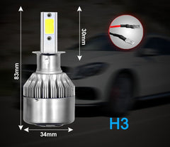 H3 Led Headlight Bulbs Fog Lights Daytime Running Lights 6000K White