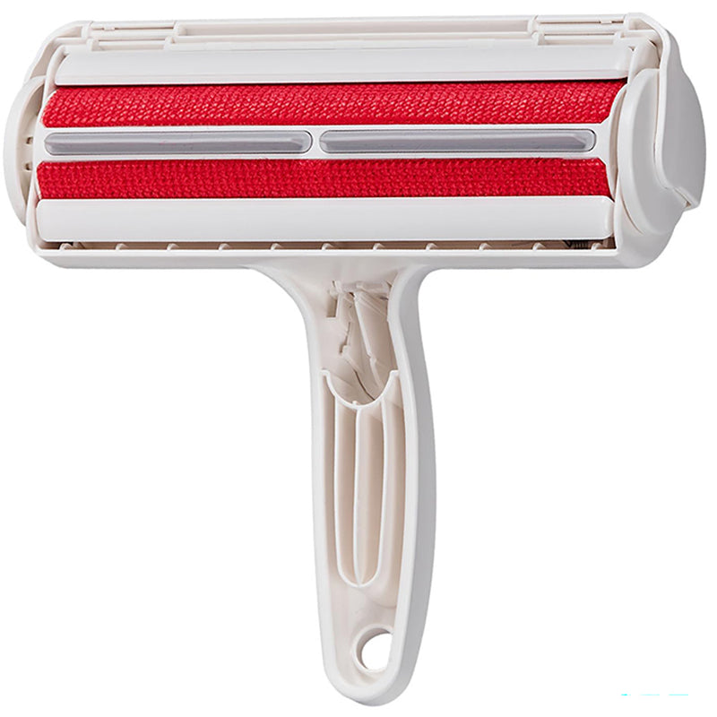 Reusable pet hair remover brush