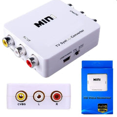 Hdmi To Rca Adapter Hdmi To Av, 1080P Mini Rca Hdmi Video Audio Converter