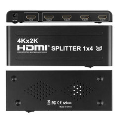 1x4 HDMI Splitter Ultra HD 4K/2K & Full HD 3D