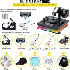 Digital Heat Press Machine Transfer T-Shirt Printer